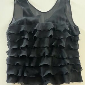 Marc Jacobs Tiered pure silk ruffle top